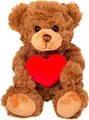 Produktbild: Teddy Hermann® Kuscheltier Teddy mit Herz braun 20 cm
