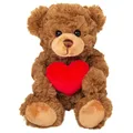 Produktbild: Teddy Hermann Teddybär mit Herz braun 20 cm Plüschteddybär