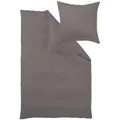 Produktbild: Curt Bauer Uni Mako-Satin Bettwäsche 140x200 cm + 70x90 cm | stein - grau
