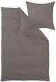 Produktbild: Curt Bauer Bettwäsche Uni-Mako-Satin Uni-Mako-Satin stein 140 cm x 200 cm, Bettbezug Kopfkissenbezug Set kuschelig weich hochwertig