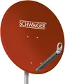 Produktbild: Schwaiger SAT Spiegel Aluminium 57cm Satellitenschüssel HD tauglich ziegelrot