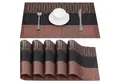 Produktbild: Belle Vous Platzset Belle Vous 30 x 45cm 6er Pack kupferfarbene & Schwarze Tischsets -, (1-St)