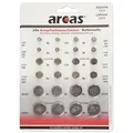 Produktbild: Areas Knopfzellen-Sortiment 24 teilig 8 versch. AG + 4 versch. CR-Knopfzellen