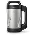 Produktbild: Philips Viva Collection Soupmaker, Suppen, 5 Programme für Kompotte und Smoothies, 1,2 L, 1000 W, Schwarz (HR2203/80) - Silber