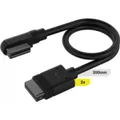 Produktbild: Corsair iCUE LINK Cable, 2x 200mm with Straight/Slim 90° connectors, Black (CL-9011123-WW)