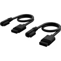 Produktbild: Corsair iCUE LINK Slim-Kabel, 200mm, 90° abgewinkelt, schwarz