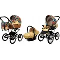 Produktbild: Babylux® Classic Exclusive | 3in1 Kinderwagen Set | Jungle Flowers | Kombikinderwagen | Kinderwa
