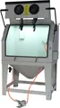 Produktbild: Sandstrahlkabine 990l Sandstrahlgerät mit Fußpedal Sandstrahler 990 Liter mit Absaugung und Beleuchtung