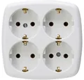 Produktbild: Kopp Kopp 121001009 Steckdosenleiste 4fach Arktik Weiß 1 St. Steckdosenleiste