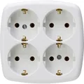 Produktbild: Kopp 121001009 Steckdosenleiste 4fach Arktik Weiß  1 St.