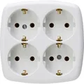Produktbild: Kopp 121001009 Steckdosenleiste 4fach Arktik Weiß 1 St.