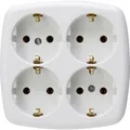 Produktbild: Kopp 121001009 Steckdosenleiste 4fach Arktik Weiß 1 St.
