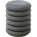 Produktbild: Svita Hocker, Grau, Textil, 1-Sitzer, 40x43x40 cm, Wohnzimmer, Hocker, Poufs