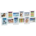 Produktbild: Relaxdays Bilderrahmen, Weiß, Kunststoff, Wellpappe, 81x30x2 cm, Bilder und Zubehör, Bilderrahmen, Bilderrahmen-Collagen