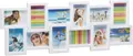 Produktbild: Bilderrahmen Collage Relaxdays für 12 Fotos XL Weiß zum Aufhängen