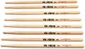 Produktbild: Vic Firth American Classic Series Drumsticks - 5A - American Hickory - Holz Tip - Natur - 4 Paar Value Pack
