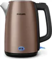 Produktbild: Philips Viva Collection HD9355/92, 1,7 l, 1900 W, Schwarz, Kupfer, Metall, Wasserstandsanzeige, Drahtlos