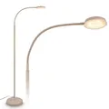 Produktbild: Briloner LED Steh Stand Leuchte Lampe flexible dimmbar beige 125,5x21x45cm