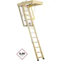 Produktbild: Minka Bodentreppe Polar Extrem mit U-Wert 0,59 W/m2K bis 280cm Raumhöhe 130x70cm Deckenöffnung