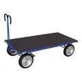 Produktbild: VARIOfit Handpritschenwagen ohne Bordwand Vollgummibereifung 2.000 x 1.000 mm Traglast 1.000 kg