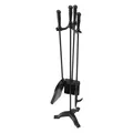 Produktbild: VEVOR Kaminbesteck-Set 4-tlg dreizackiger Ständer Schaufel Bürste Schürhaken
