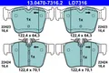 Produktbild: BREMSBELÄGE DB T. X253/C253 2.0-3.0 4-MATIC 15- KERAMIK