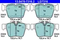 Produktbild: Bremsscheiben-Bremsbeläge-Kit ATE 13.0470-7316.2  für OE 000 420 52 00