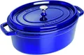 Produktbild: STAUB Cocotte/Bräter oval Dunkelblau 33 cm