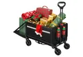 Produktbild: HOMECALL Bollerwagen Gartenwagen bis 150kg Handwagen Strandwagen Klappbar Transportwagen (Inkl. Regenabdeckung! Kapazität erweiterbar durch 2 Aufbewahrungstaschen, 120L+ , Campingwagen mit Reflektorstreifen), Für Einkaufen, Camping, Garten, Dogs