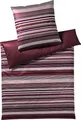 Produktbild: JOOP! Mako-Satin-Bettwäsche-Garnitur Micro Lines Farbe Deep Rose Größe 135x200+80x80cm AL
