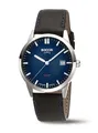 Produktbild: Boccia Titanium 3673-01 Herrenuhr Solar Saphirglas Dunkelblau Lederband Ø39mm