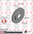 Produktbild: 2x Bremsscheibe Zimmermann 100.1241.20 2 Bremsscheiben Hinterachse Hinten