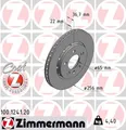 Produktbild: 2x ZIMMERMANN Bremsscheibe COAT Z 100.1241.20 für AUDI VW SKODA SEAT GOLF A3 TT