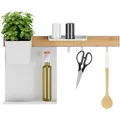 Produktbild: Tesa Küchen-Organizer-Set, Braun, Weiß, Holz, Metall, Kunststoff, Bambus, 60x34x15 cm, Ordnen & Aufbewahren, Aufbewahrungskörbe, Organizer