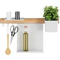 Produktbild: tesa Küchenorganizer Kunststoff Weiß 16,45 x 55,75 x 34,45 cm Set 8-tlg