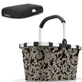 Produktbild: reisenthel Einkaufskorb Korb carrybag baroque marble BK7061 + cover schwarz