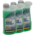 Produktbild: Kühlerfrostschutz MANNOL Hightec Antifreeze 3 X 1 Liter Fertiggemisch -40°C grün