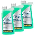 Produktbild: Kühlerfrostschutz MANNOL Hightec Antifreeze 3x 1 Liter Fertiggemisch -40°C grün