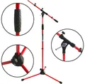 Produktbild: keepdrum Mikrofonständer keepdrum MS106 RD Rot Mikrofonständer mit Galgen, Mit Galgen