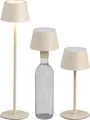 Produktbild: LED Tischlampe Flaschenleuchte 3in1 max. 45cm hoch warmweißes Licht (3000K) beige