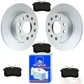 Produktbild: Bremsenset HINTEN MG Bremsscheiben beschichtet + ATE Bremsbeläge VW Golf V 1K1