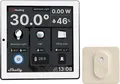 Produktbild: Shelly Wall Display White + BLU H&T Ivory – Smart Home Bundle – Android Touchpanel – Temperatur & Feuchtigkeitssensor – Weiß