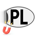 Produktbild: Länderkennzeichen 17,5x11,5cm nach DIN EU-Norm Magnetschild RV005-31 Polen