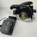 Produktbild: Festool Akku-Handkreissäge HKC 55 5,0 EBI-Plus inkl. 2x 5,0 Akku (577678)