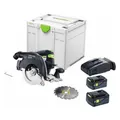 Produktbild: Festool HKC 55 5,0 EBI-Plus-SCA Handkreissäge 18 V 160 mm + 2x Akku 5 Ah + Lader