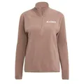 Produktbild: adidas Women's Terrex Multi Essentials Half Zip Fleece Jacket, Trace Brown, S