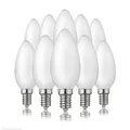 Produktbild: Hellum LED Glühbirne Kerzenlampe E14, 10er-Set, 2,5W warmweiß LED Lampe mit 250 Lumen, E14 Vintage Led Leuchtmittel ersetzt 25-Watt Glühbirne, C35 2700 Kelvin warmweiß Matt, 207200