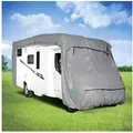 Produktbild: Kremer Wohnwagenschutzhülle Wohnwagenschutzhülle Wohnmobil-Abdeckplane, Camping, Outdoor (XL) 810 (Spar-Set) silberfarben