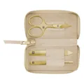 Produktbild: ZWILLING Maniküre-Set (3 teilig, Echtleder Etui, Reiseset, mit Kombi Nagelschere), Premium, Gold Edition