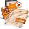 Produktbild: Alpenhauch Saunakopfstütze [2Stück] - Ergonomische Kopfstütze für Sauna & Infrarotkabine, 100% Naturholz, ergonomisches Design, rutschfest, hitzebeständig